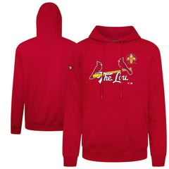 St. Louis Cardinals Levelwear City Connect Podium Core Logo Pullover Hoodie Red