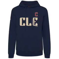 Cleveland Guardians Levelwear City Connect Podium Core Logo Pullover Hoodie Navy
