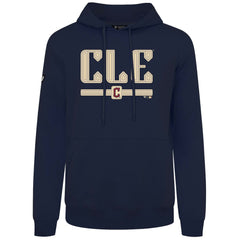 Cleveland Guardians Levelwear City Connect Podium Back Splash Pullover Hoodie Navy