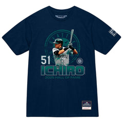 Ichiro Suzuki Seattle Mariners Hall of Fame Hitter T-Shirt Navy | Mitchell & Ness