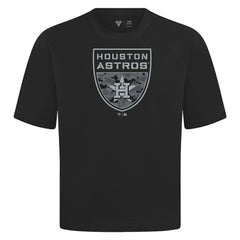 Houston Astros Levelwear Oversized Luxe Signature Knit Buckler T-Shirt Black