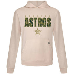 Houston Astros Levelwear Relay Protect Pullover Hoodie Khaki