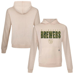Milwaukee Brewers Levelwear Relay Protect Pullover Hoodie Khaki
