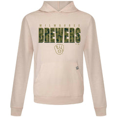 Milwaukee Brewers Levelwear Relay Protect Pullover Hoodie Khaki