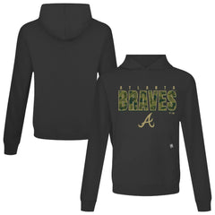 Atlanta Braves Levelwear Relay Protect Pullover Hoodie Black