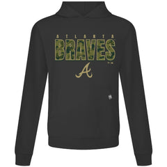 Atlanta Braves Levelwear Relay Protect Pullover Hoodie Black