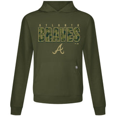 Atlanta Braves Levelwear Relay Protect Pullover Hoodie Green