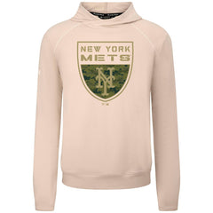 New York Mets Levelwear Mandate Buckler Tri-Blend Pullover Hoodie Khaki