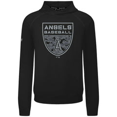 Los Angeles Angels Levelwear Mandate Buckler Tri-Blend Pullover Hoodie Black