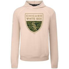 Chicago White Sox Levelwear Mandate Buckler Tri-Blend Pullover Hoodie Khaki