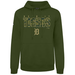 Detroit Tigers Levelwear Podium Protect Pullover Hoodie Green