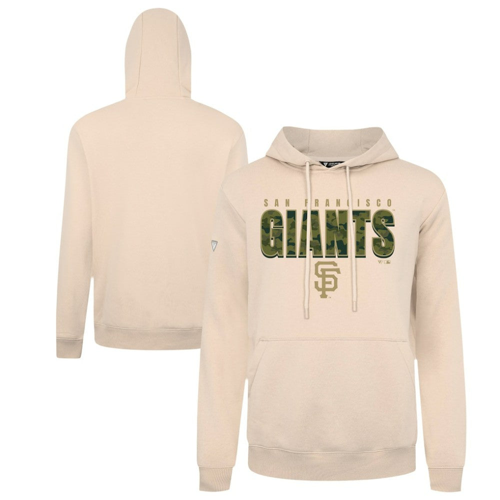 San Francisco Giants Levelwear Podium Protect Pullover Hoodie Khaki