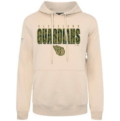 Cleveland Guardians Levelwear Podium Protect Pullover Hoodie Khaki