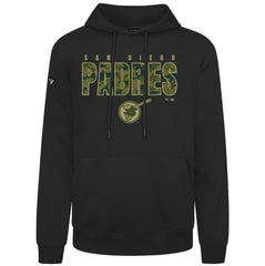 San Diego Padres Levelwear Podium Protect Pullover Hoodie Black