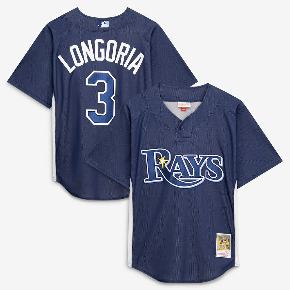 Evan Longoria Tampa Bay Rays Authentic Batting Practice Jersey - Navy