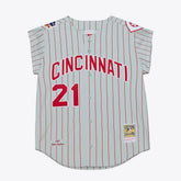 Deion Sanders Cincinnati Reds 1997 Authentic Jersey - Gray