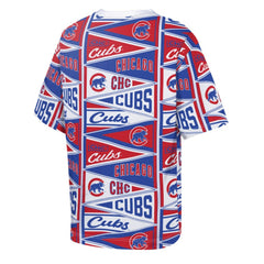 Chicago Cubs Outerstuff Youth All-Over Pennant T-Shirt Red