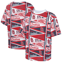 St. Louis Cardinals Outerstuff Youth All-Over Pennant T-Shirt Red