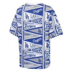 Los Angeles Dodgers Outerstuff Youth All-Over Pennant T-Shirt Blue