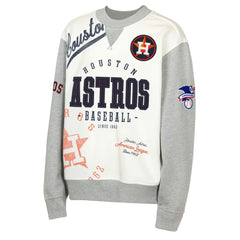 Houston Astros Outerstuff Youth Big League Power Hit Fleece Sweatshirt Cream/Gray