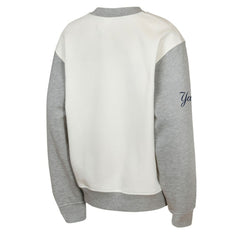 New York Yankees Outerstuff Youth Big League Power Hit Fleece Sweatshirt Cream/Gray