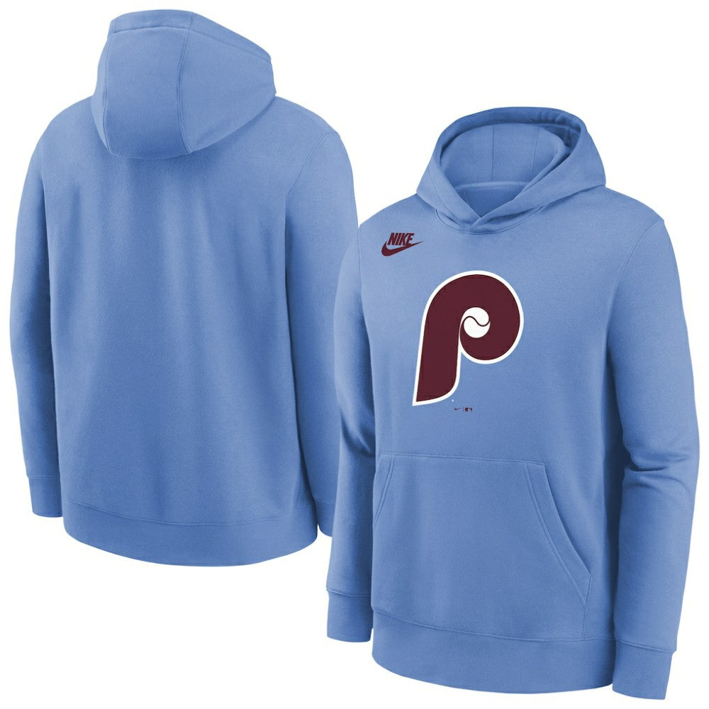 Philadelphia Phillies Youth Club Fleece Hoodie Light Blue | Nike