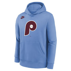Philadelphia Phillies Youth Club Fleece Hoodie Light Blue | Nike
