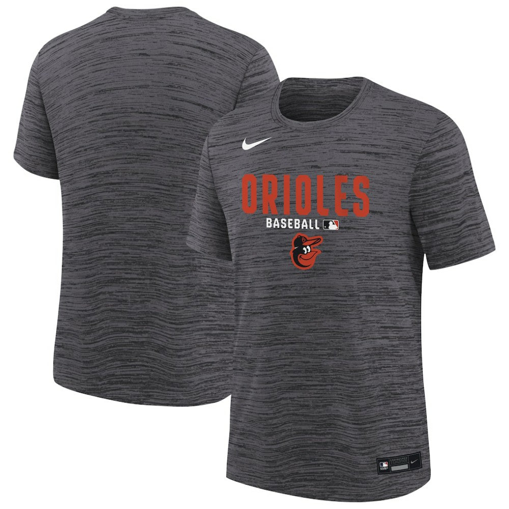 Baltimore Orioles Youth Authentic Collection Velocity Dri-FIT T-Shirt Black | Nike