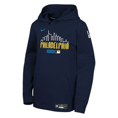 Philadelphia Phillies Youth Authentic Collection City Connect Therma-FIT Hoodie Navy | Nike