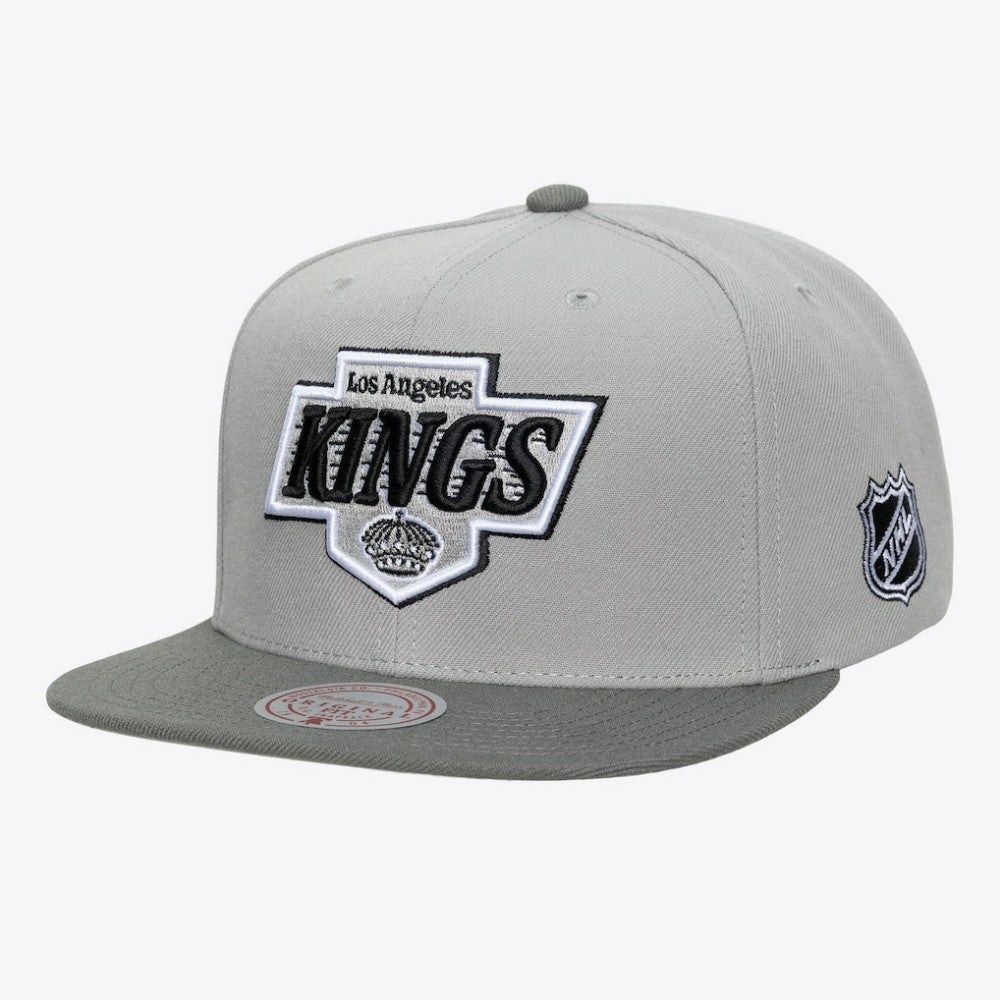 Los Angeles Kings Mitchell & Ness Legendary Home Snapback Hat Gray