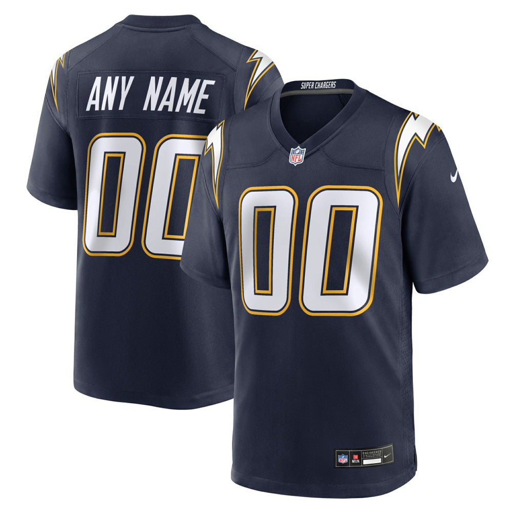 Los Angeles Chargers Alternate Super Chargers Game Custom Jersey - Navy