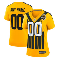 Pittsburgh Steelers Women's Alternate 1933 Throwback Game Custom Jersey - Gold