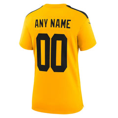 Pittsburgh Steelers Women's Alternate 1933 Throwback Game Custom Jersey - Gold