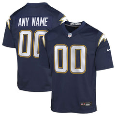 Los Angeles Chargers Youth Alternate Super Chargers Game Custom Jersey - Navy