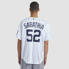 CC Sabathia New York Yankees 2025 Baseball Hall of Fame Name & Number Retired Replica Jersey White | Nike