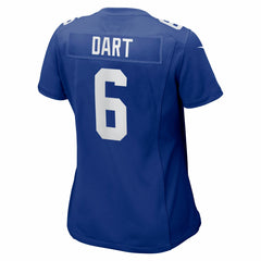 Jaxson Dart New York Giants Women's Team Game Jersey - Royal