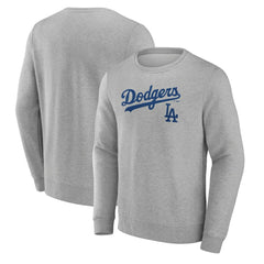 Los Angeles Dodgers Team Lockup Sweatshirt Gray
