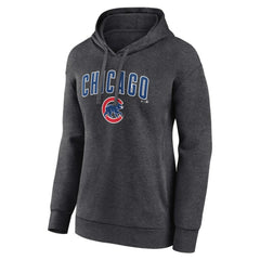 Chicago Cubs Women's Team Lockup Hoodie Charcoal