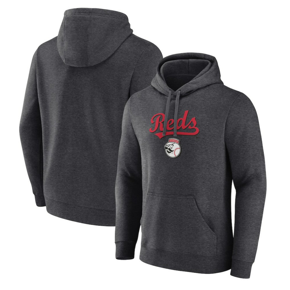 Cincinnati Reds Team Lockup Hoodie Charcoal