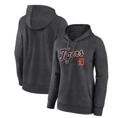 Detroit Tigers Women's Team Lockup Hoodie Charcoal