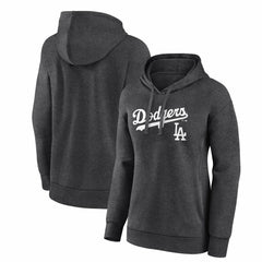 Los Angeles Dodgers Women's Team Lockup Hoodie Charcoal