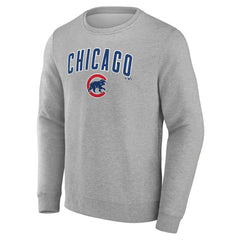 Chicago Cubs Team Lockup Sweatshirt Gray