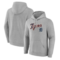 Detroit Tigers Team Lockup Hoodie Gray