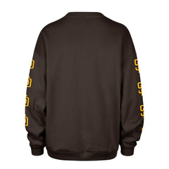 San Diego Padres Women's Trendy Team Go Big Oversized Sweatshirt Brown | 47 brand