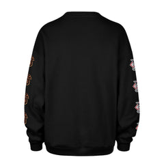 San Francisco Giants Women's Trendy Team Go Big Oversized Sweatshirt Black | 47 brand