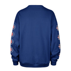 Chicago Cubs Women's Trendy Team Go Big Oversized Sweatshirt Royal | 47 brand