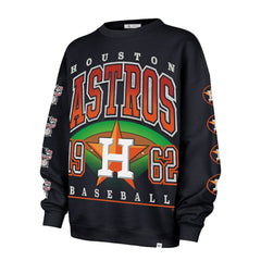 Houston Astros Women's Trendy Team Go Big Oversized Sweatshirt Navy | 47 brand