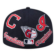 Cleveland Guardians All Over 59FIFTY Fitted Hat Navy | New Era