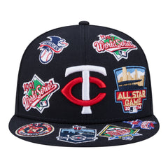 Minnesota Twins All Over 59FIFTY Fitted Hat Navy | New Era