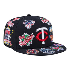 Minnesota Twins All Over 59FIFTY Fitted Hat Navy | New Era